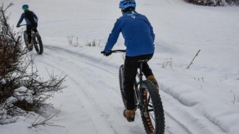 Fatbiking by Laurie H Ilton