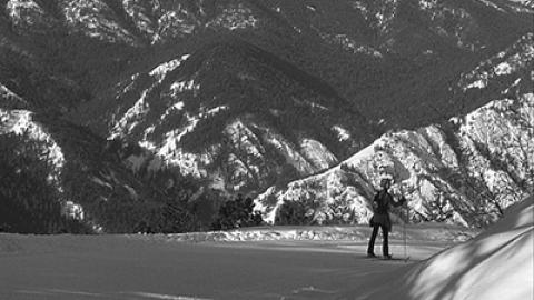 Ski black and white JP small