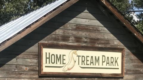 Homestream park sign