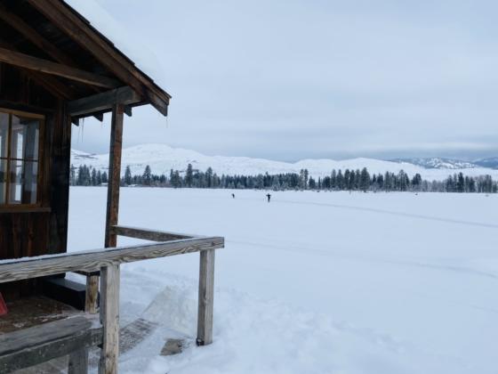 Warming hut at the base of Power's Plunge.
                                