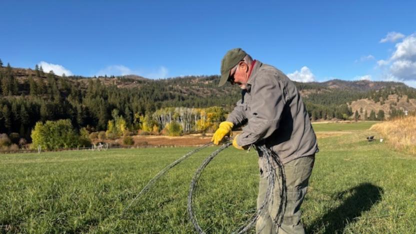 Sunny M Barbwire Removal Work Party