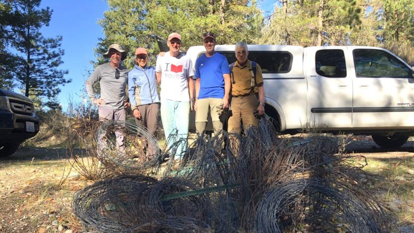 Sunny M Barbed Wire Removal Work Party